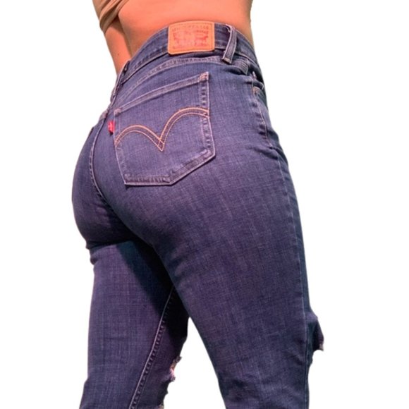 Levi's Denim - Levi’s 535 Super Skinny Hand Distressed Jeans w/ Red Tag